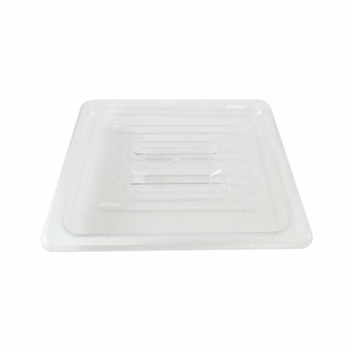 Omcan Canada Food Pans Each Omcan 80025 Polycarbonate Half-size Clear Solid Cover for Food Pan | Denson CFE