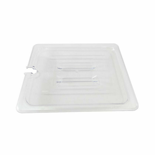 Omcan Canada Food Pans Each Omcan 80026 Polycarbonate Half-size Clear Slotted Cover for Food Pan | Denson CFE