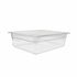 Omcan Canada Food Pans Each Omcan 80055 Half Size (GN 1/2) Polycarbonate Clear Food Pan, 4″ Deep | Denson CFE