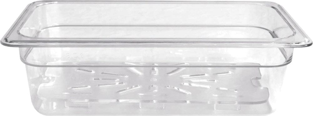Omcan Canada Food Pans Each Omcan 80074 - 1/3 Size Clear Polycarbonate Food Pan, 4 Inch Deep | Denson CFE