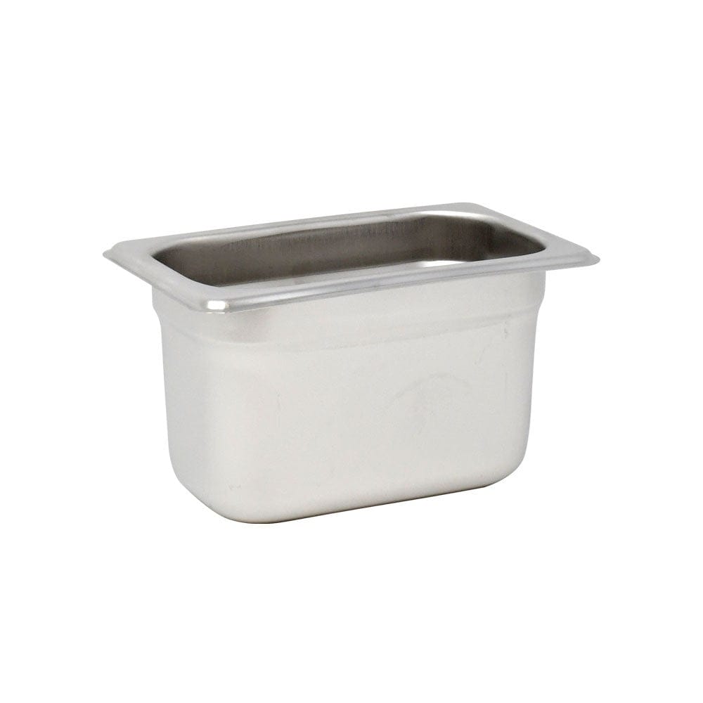 Omcan Canada Food Pans Each Omcan 80283 Ninth-size Anti-Jam Stainless Steel Steam Table Pan – 4″ Deep | Denson CFE