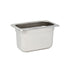 Omcan Canada Food Pans Each Omcan 80283 Ninth-size Anti-Jam Stainless Steel Steam Table Pan – 4″ Deep | Denson CFE