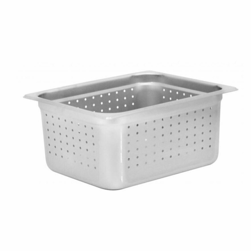 Omcan Canada Food Pans Each Omcan 85208 Half-size, 25-gauge Stainless Steel Perforated Steam Table Pan – 6″ Deep | Denson CFE