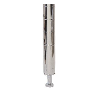 Omcan Canada Food Service Supplies Each Omcan 20095 72" Chrome Post with Leveler | Denson CFE