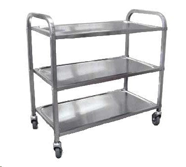 Omcan Canada Food Service Supplies Each Omcan 24419 Stainless Steel Bussing Cart with 31.5″ x 17.6″ tray size | Denson CFE