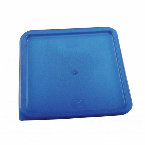 Omcan Canada Food Storage Containers Each Omcan 80202 Square Food Storage Container Lid - Blue Polyethylene | Denson CFE