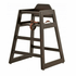 Omcan Canada Furniture Each Omcan 80612 Mahogany Wood Commercial High Chair | Each