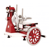 Omcan Canada Meat Processing Each Omcan 26072 Trento 10″ Diameter Blade Volano Manual Slicer with Flower Flywheel and Stainless Steel Tray | Denson CFE