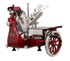 Omcan Canada Meat Processing Each Omcan 26073 Trento 12″ Standard Volano Manual Slicer with Flower Flywheel – Red | Denson CFE