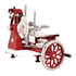 Omcan Canada Meat Processing Each Omcan 26074 Trento 14″ Blade Volano Manual Slicer Flower Flywheel and Stainless Steel Tray | Denson CFE