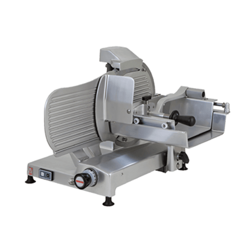 Omcan Canada Meat Processing Each Omcan 39631 Omas S-Series 14″ Horizontal Gear-Driven Meat Slicer | Trento – 110 V, 0.4 HP | Denson CFE