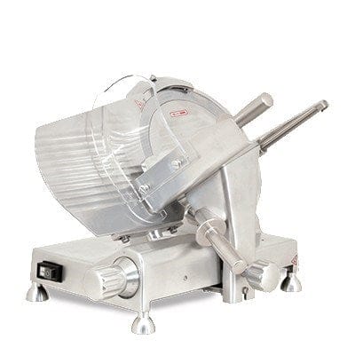 Omcan Canada Meat Processing Each Omcan 41712 Omcan 12″ Belt-Driven Meat Slicer with Blade Locker (Quebec Safety Standards) – 0.33 HP, 110 V | Denson CFE