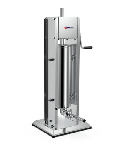 Omcan Canada Meat Processing Each Omcan 44205 Stainless Steel 15-lb/7-kg Vertical Direct Drive Manual Sausage Stuffer | Denson CFE