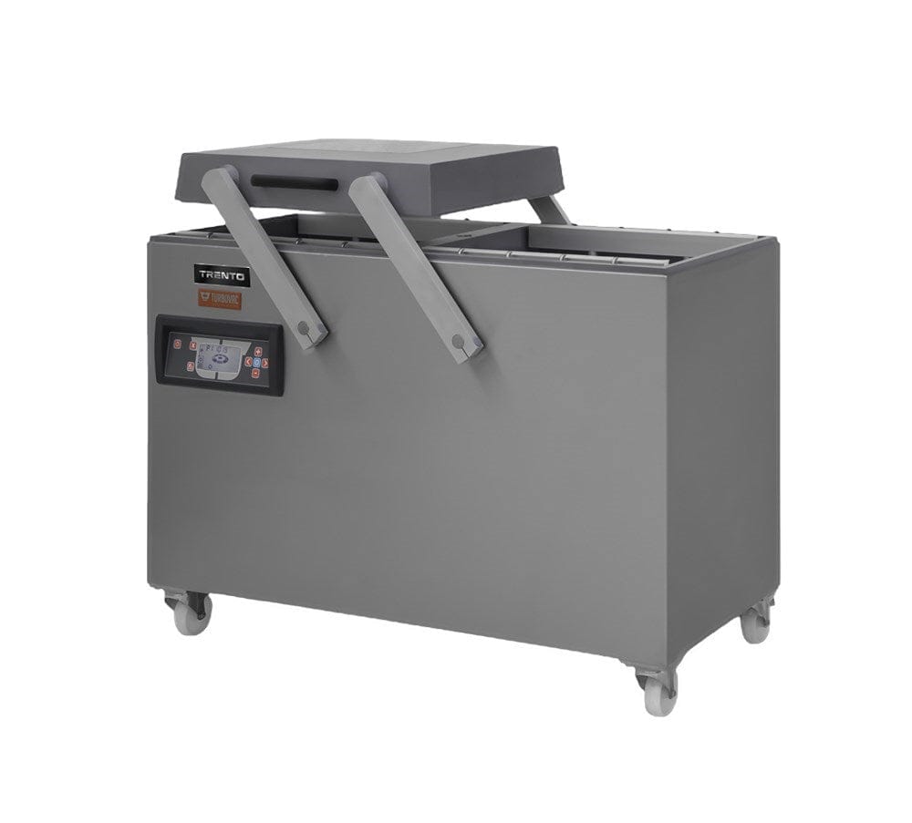 Omcan Canada Meat Processing Each Omcan 50001 Turbovac Heavy-Duty Double Chamber Vacuum Packaging Machine with Stainless Steel Cover and Flat Working Surface with 32″ Seal Length | Denson CFE