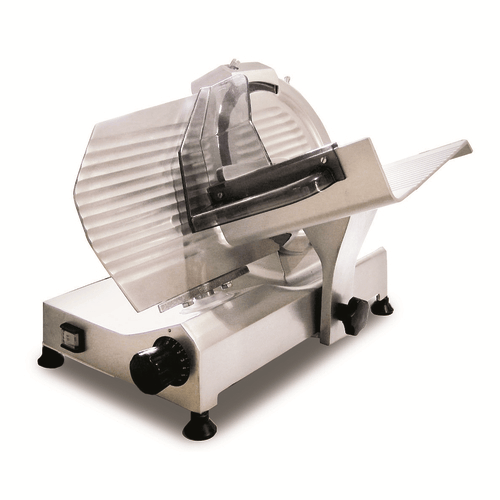 Omcan Canada Meat Slicer EquipmentÂ  Each Omcan 13620 Trento 10″ Belt-Driven Meat Slicer – 0.30 HP, 120 V | Denson CFE