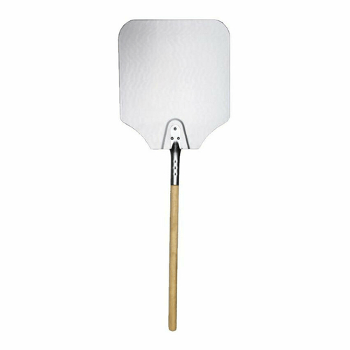 Omcan Canada Pizza Oven Tools Each Omcan 80250 - 12 x 14 Inch Aluminum Pizza Peel with 22 Inch Wood Handle | Denson CFE