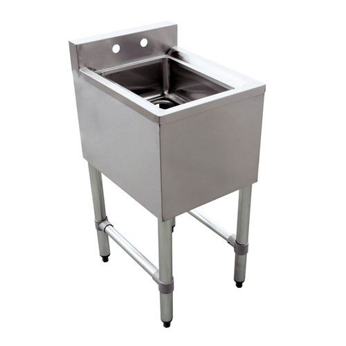 Omcan Canada Sinks & Plumbing Each Omcan 44600 - 14 Inch Under Bar Sink with 10 Inch Deep Bowl, Stainless Steel | Denson CFE