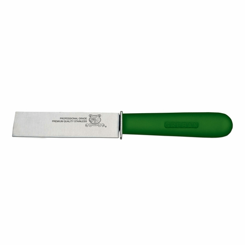 Omcan Canada Smallwares Each / Green Omcan 11604 4.5" Cut-Off Knife with Guard and Green Handle | Denson CFE