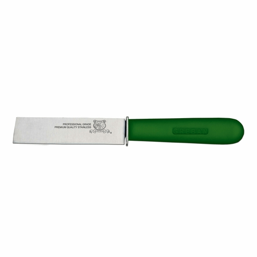 Omcan Canada Smallwares Each / Green Omcan 11604 4.5" Cut-Off Knife with Guard and Green Handle | Denson CFE