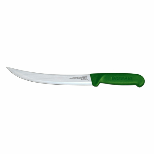 Omcan Canada Smallwares Each / Green Omcan 12347 10" Breaking Knife with Green Polypropylene Handle | Denson CFE