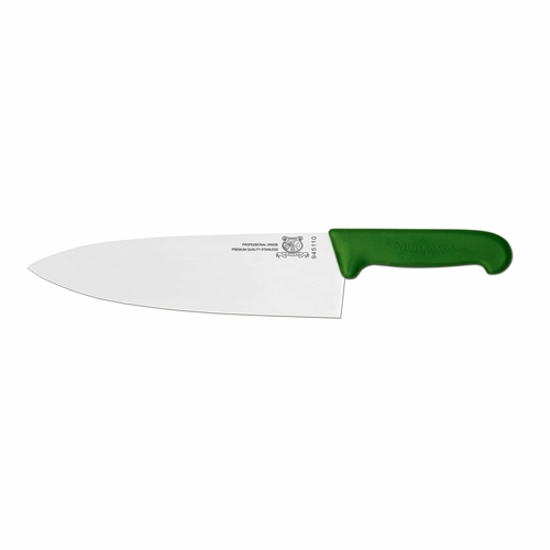 Omcan Canada Smallwares Each / Green Omcan 23879 10" Medium Cook Knife with Green Super Fiber Handle | Denson CFE
