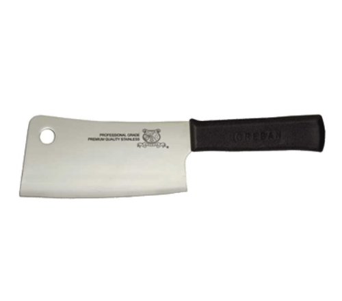 Omcan Canada Smallwares Each Omcan 10548 6" Stainless Steel Cleaver with Polypropylene Handle | Denson CFE