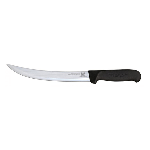 Omcan Canada Smallwares Each Omcan 16856 8" Breaking Knife with Black Super Fiber Handle | Denson CFE