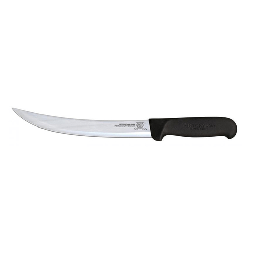 Omcan Canada Smallwares Each Omcan 16857 10" Breaking Knife with Black Super Fiber Handle | Denson CFE