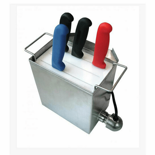 Omcan Canada Smallwares Each Omcan 19925 Knife Sanitizer for 6″ Stainless Steel Knives with Element | Denson CFE