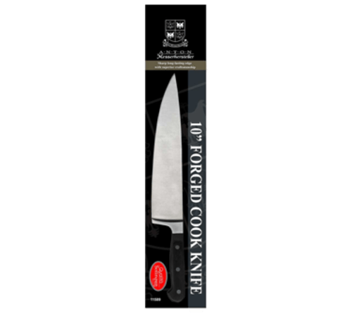Omcan Canada Smallwares Each Omcan 21885 Retail-Ready 10" Forged Cook Knife | Denson CFE