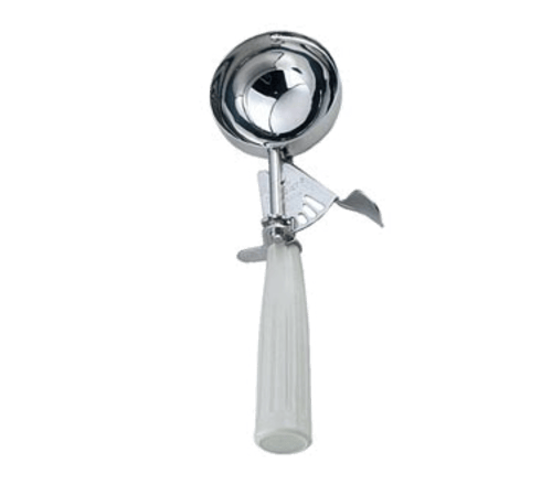 Omcan Canada Smallwares Each Omcan 34842 3 3/4 oz Ice Cream Disher with Ivory Plastic Handle (Size 10) | Denson CFE