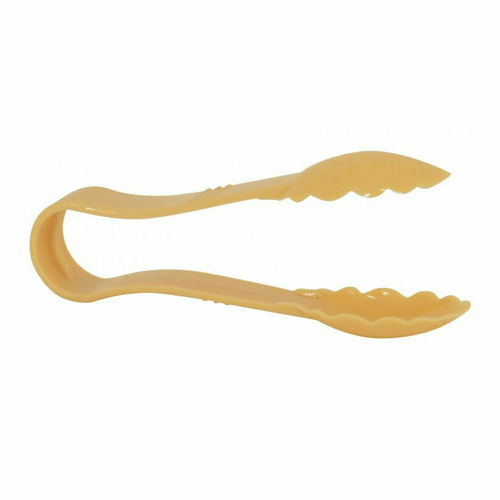 Omcan Canada Smallwares Each Omcan 80149 6" Polycarbonate Beige Scallop Tong | Denson CFE