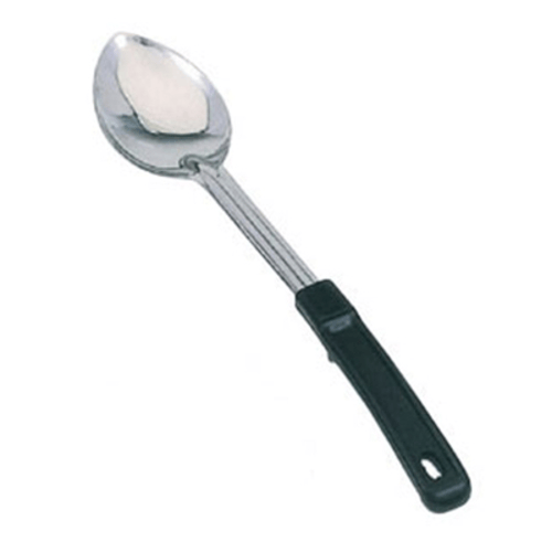 Omcan Canada Smallwares Each Omcan 80727 11" Stainless Steel Solid Basting Spoon with Stop-Hook Handle | Denson CFE