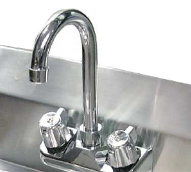 Omcan Canada Stainless Steel Sink Each Omcan 23703 Faucet for Stainless Steel Hand Sinks with 4″ Centre and 4″ Gooseneck Spout | Denson CFE