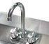 Omcan Canada Stainless Steel Sink Each Omcan 23703 Faucet for Stainless Steel Hand Sinks with 4″ Centre and 4″ Gooseneck Spout | Denson CFE