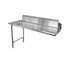 Omcan Canada Stainless Steel Sink Each Omcan 28474 Clean Dish Table - 36 in, Left Side, Stainless Steel | Denson CFE