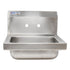 Omcan Canada Stainless Steel Sink Each Omcan 46582 Fabricated Stainless Steel Wall Mounted Hand Sink | Denson CFE