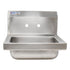 Omcan Canada Stainless Steel Sink Each Omcan 46582 Fabricated Stainless Steel Wall Mounted Hand Sink | Denson CFE