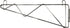 Omcan Canada Storage & Transport Each Omcan 24250 Wall Bracket, 18", Chrome Finish | Denson CFE