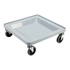 Omcan Canada Storage & Transport Each Omcan 44356 Gray Polypropylene Dish Rack Dolly without Handle - 21 x 21 in, Polypropylene | Denson CFE