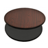 Omcan Canada Table Tops Each Omcan 43176 - 24 Inch Round Reversible Laminate Table Top, Mahogany and Black | Denson CFE