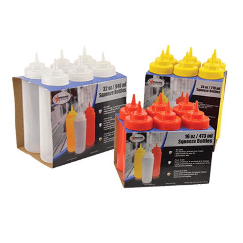 Omcan Canada Tabletop & Serving Each Omcan 40469 16 oz Red-Ketchup Condiment Squeeze Bottle – BPA Free | Denson CFE