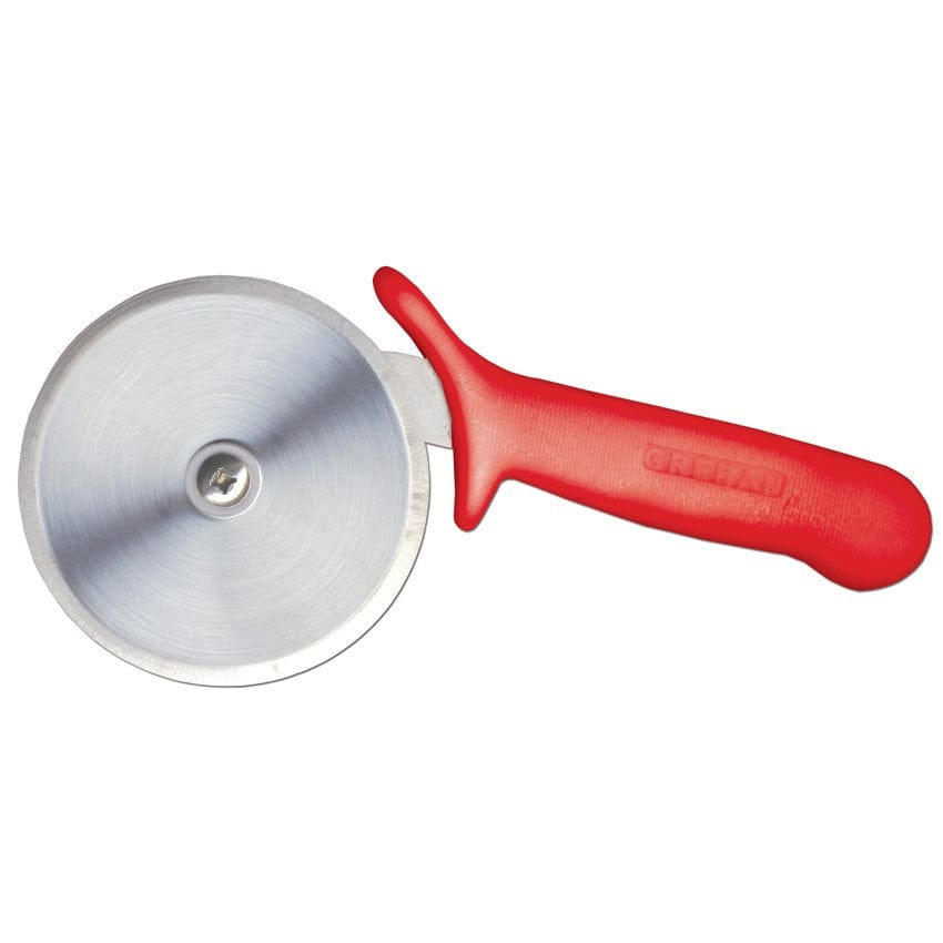 Omcan Canada Unclassified Each Omcan 12813 4" R-Style Pizza Cutter with Red Handle | Denson CFE