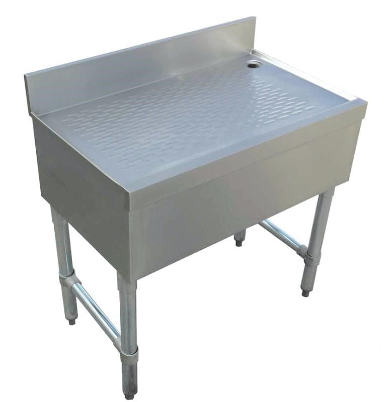 Omcan Canada Unclassified Each Omcan 43472 18-gauge 304 Stainless Steel Bar Drainboard | Denson CFE