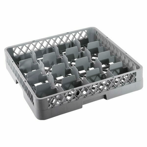 Omcan Canada Unclassified Each Omcan 43501 - 19.7 Inch Stainless Steel Dishwasher Glass Rack, 16 Compartment | Denson CFE
