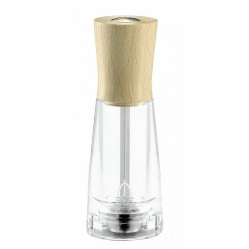 Omcan Canada Unclassified Each Omcan 43698 Tosca Series – 15-cm Salt Mill Light Beech Wood with Acrylic Resin Base | Denson CFE