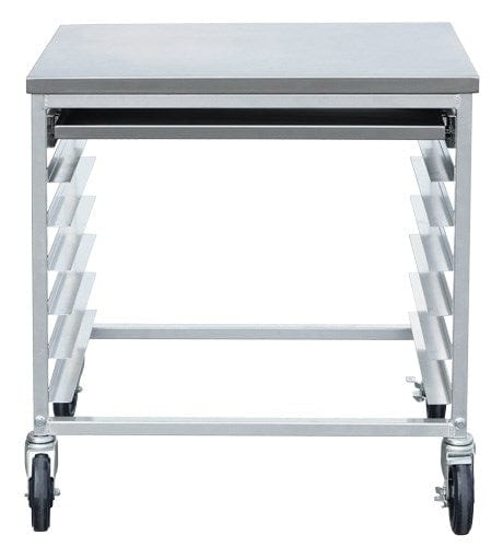 Omcan Canada Unclassified Each Omcan 44722 28.25″ x 18″ x 30″ Aluminum Meat Slicer Cart | Denson CFE