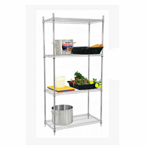 Omcan Canada Unclassified Each Omcan 45168 24″ x 48″ x 72″ Chrome Shelving Kit | Denson CFE