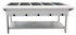 Omcan Canada Unclassified Each Omcan 46648 72″ 5 Pan Open Well Electric Steam Table with Cutting Board and Adjustable Undershelf, 208/240 V, 1 Ph, 3.75/5kW | Denson CFE
