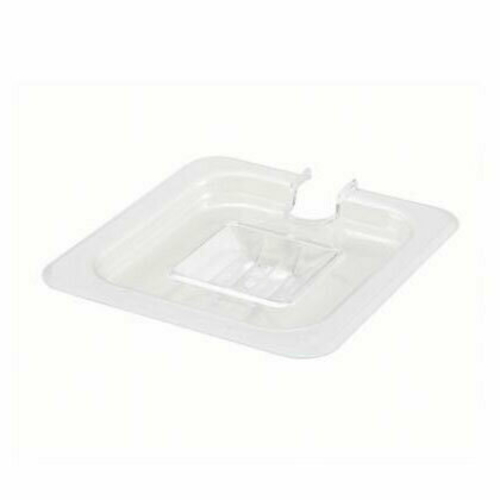 Omcan Canada Unclassified Each Omcan 80016 Polycarbonate Clear Slotted Cover for 1/6 Size Food Pans | Denson CFE